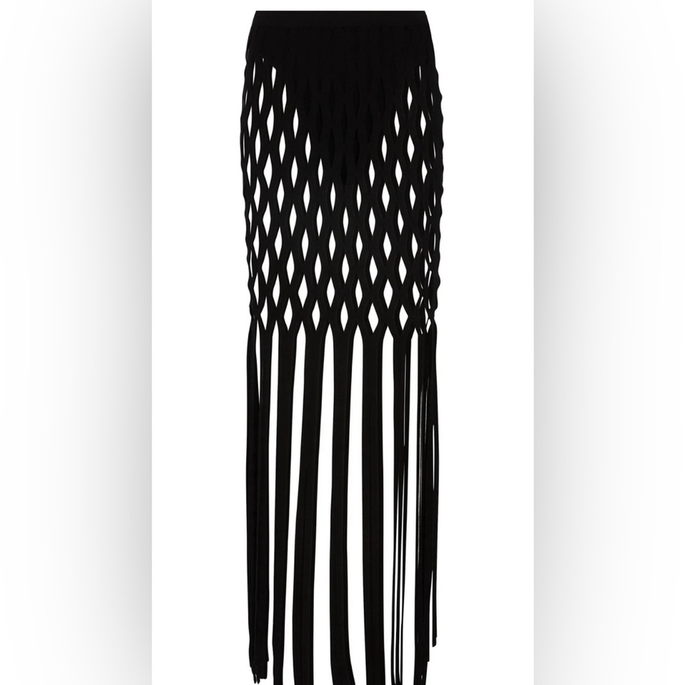 Lapointe Fishnet Maxi Skirt